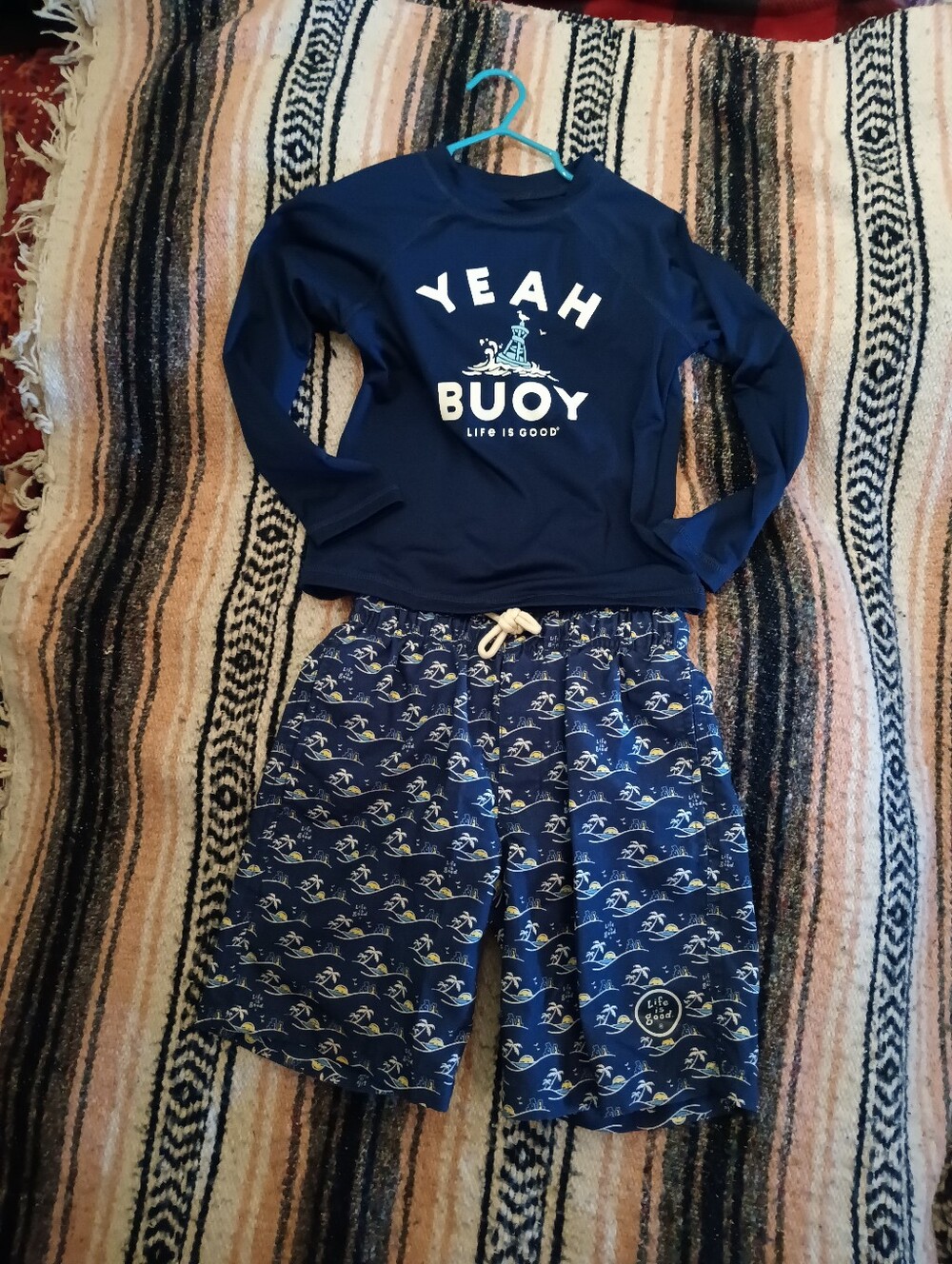 Life Is Good Boys Swim Set -Rash Guard + Swim Shorts